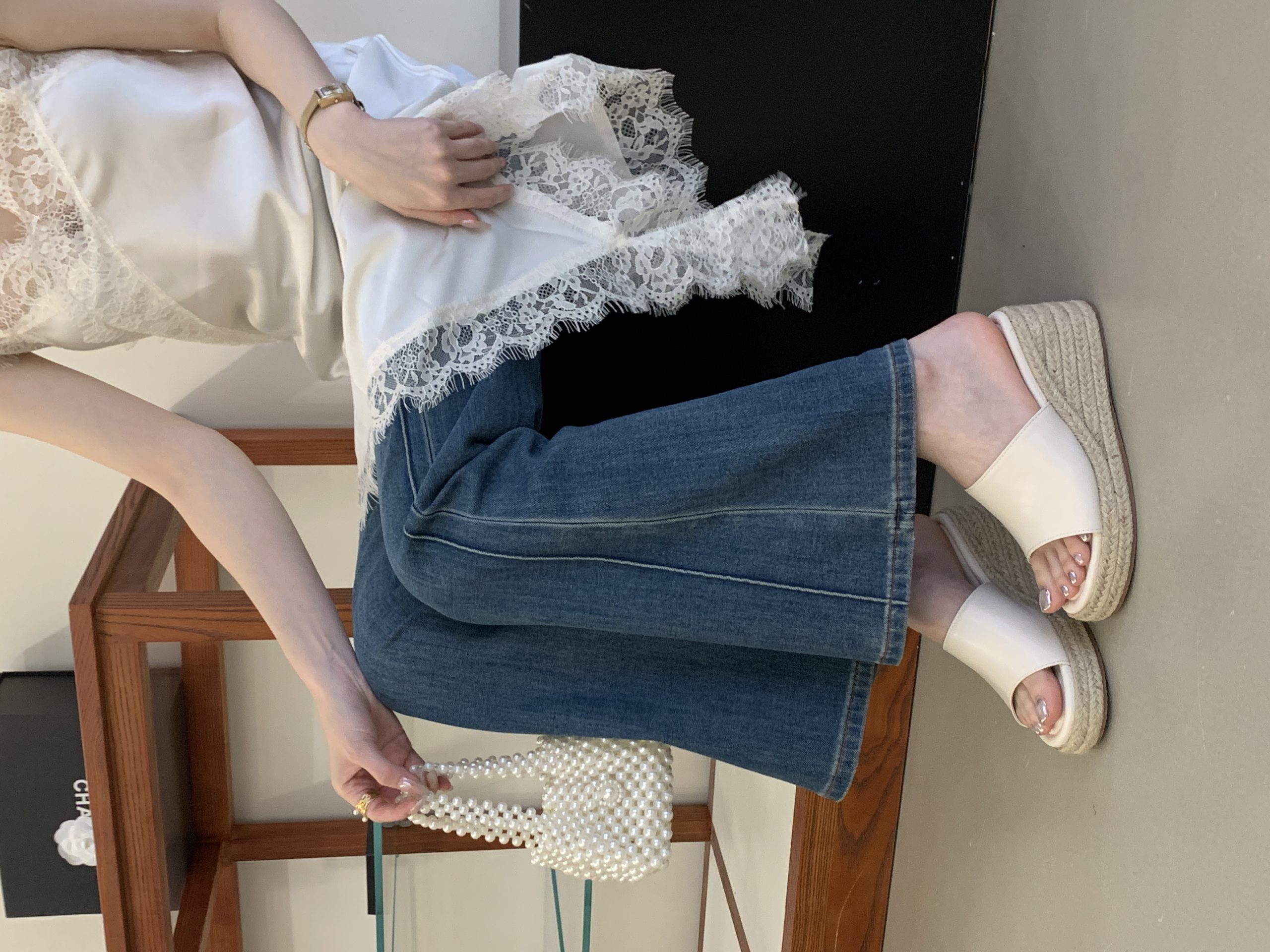 2026 Summer New Thick Sole Woven Straw One-Strap Wedge Slippers Women's Beach Sandals - Image 2