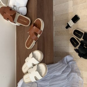 2026 Summer New Korean Style Flat Sandals Women's Beach Slippers